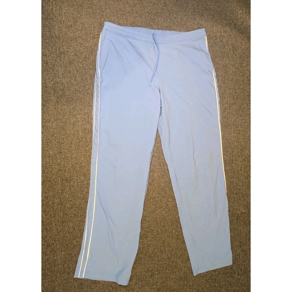 Champion Elite Athletic Pants Gym Joggers Blue White‎ Striped Large Pockets